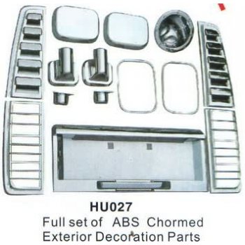 Хромированные накладки кузова  задний комплект HUMMER H2 (В)